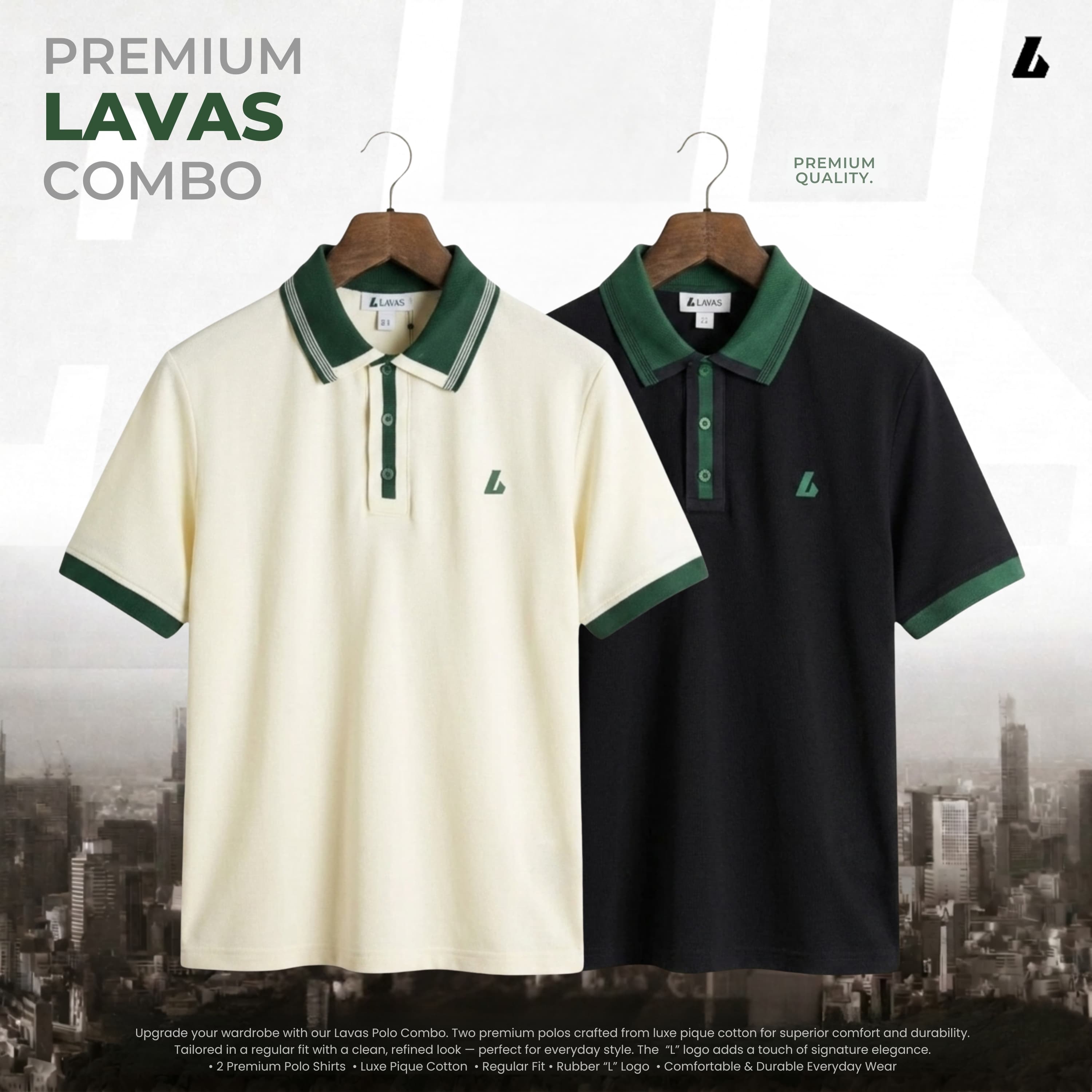 2 pcs Combo Premium Double PK Polo - Synchronizer