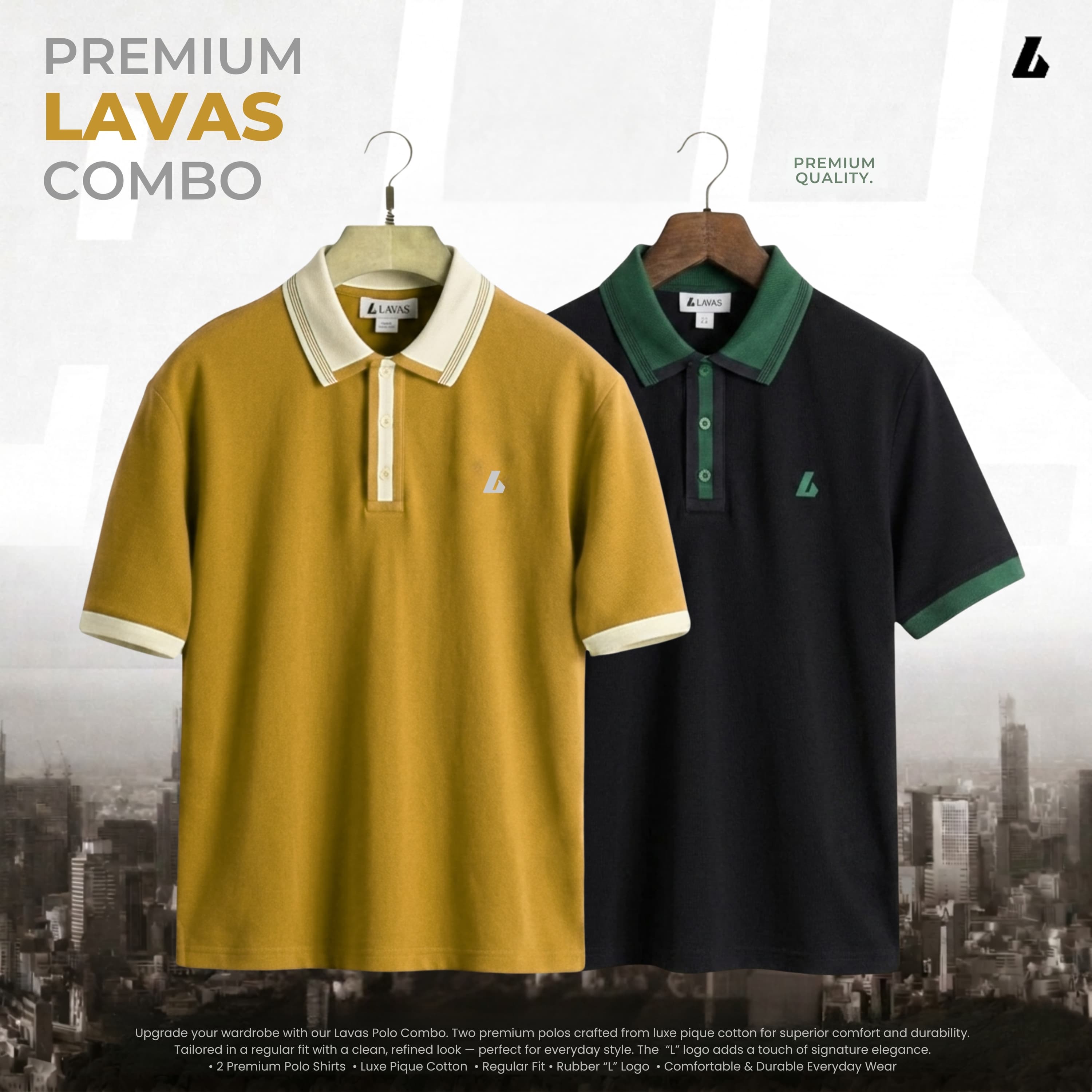 2 pcs Combo Premium Double PK Polo - Synchronizer