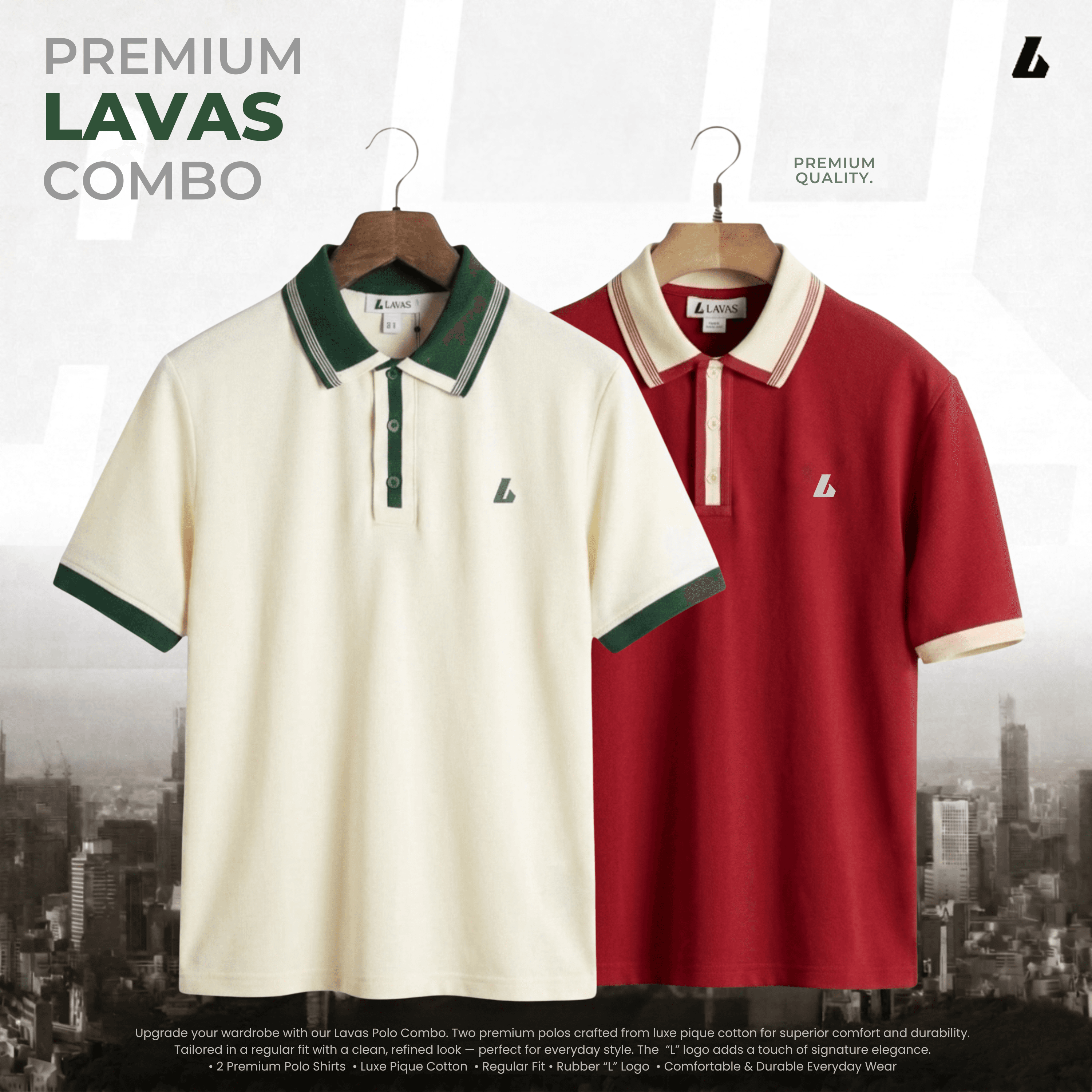 2 pcs Combo Premium Double PK Polo - Synchronizer