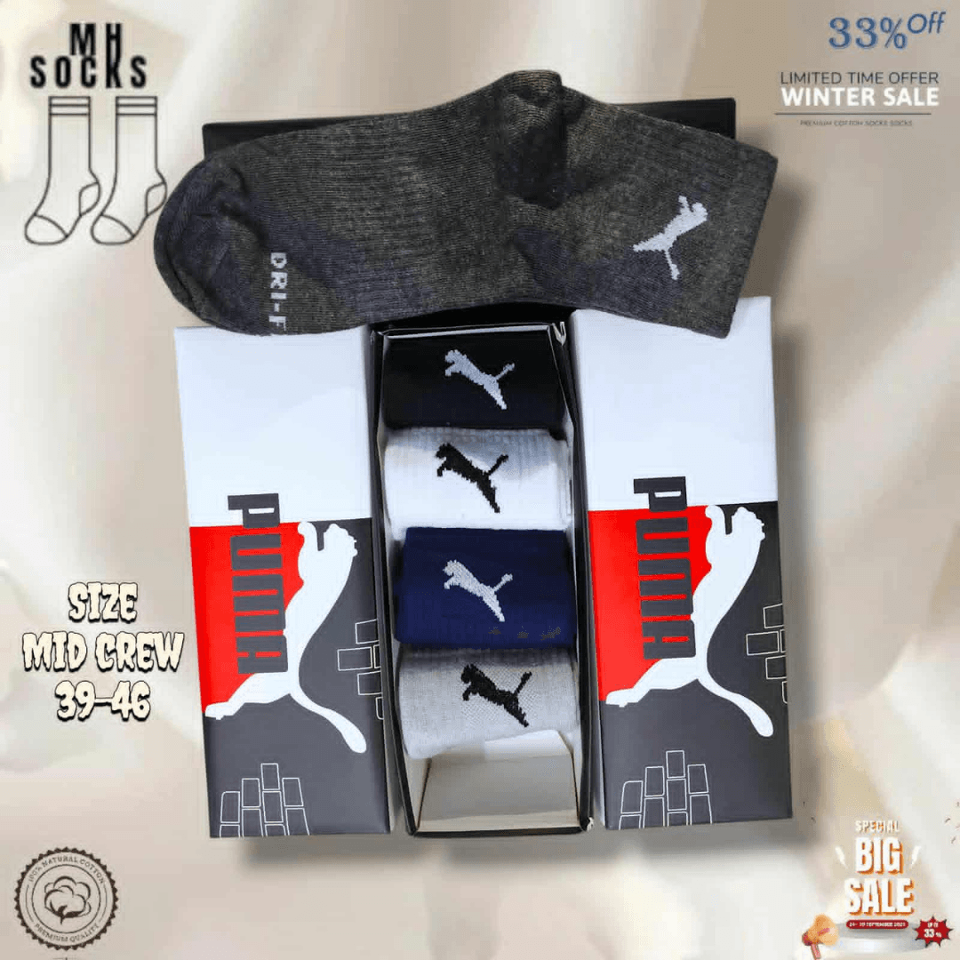 Premium 6-Pair Socks One Box